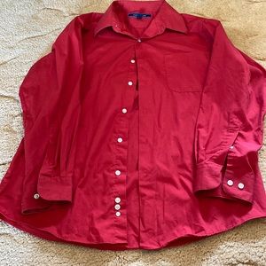 Croft&barrow men’s size medium red dress shirt